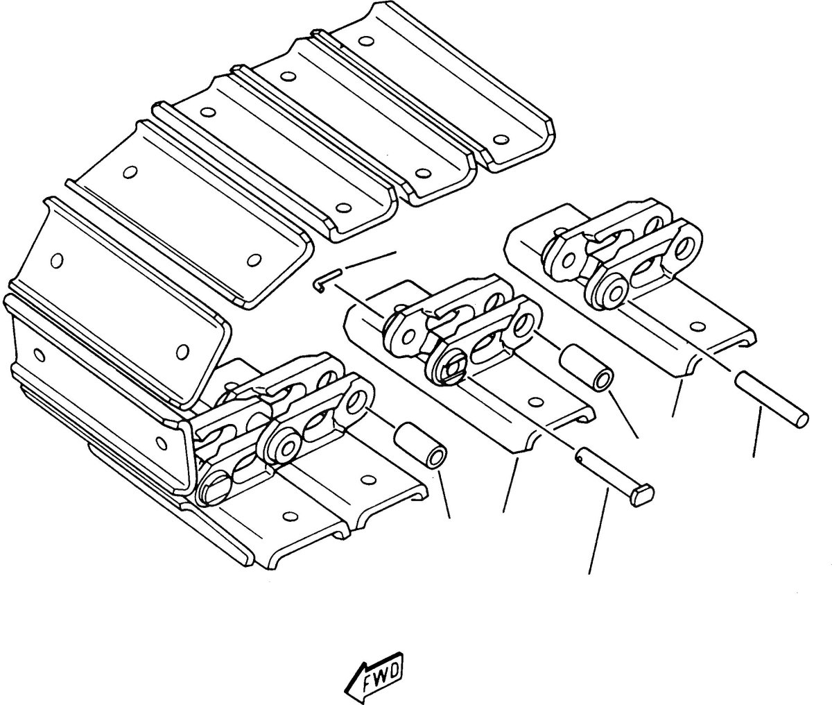 Болт крепления трака гусеницы т170