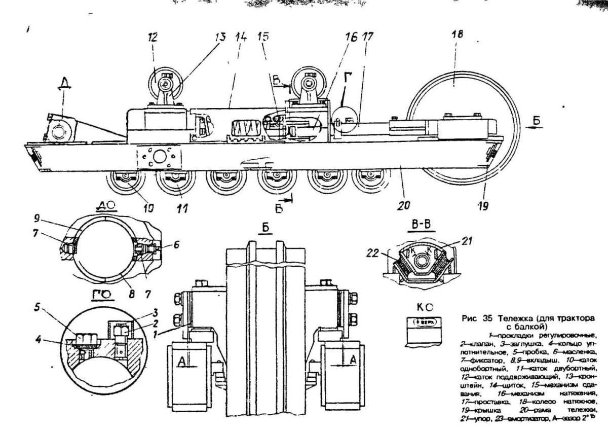 Бульдозер т 170 ходовая часть