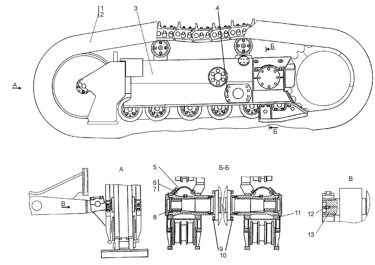 Т-11 бульдозер ходовая