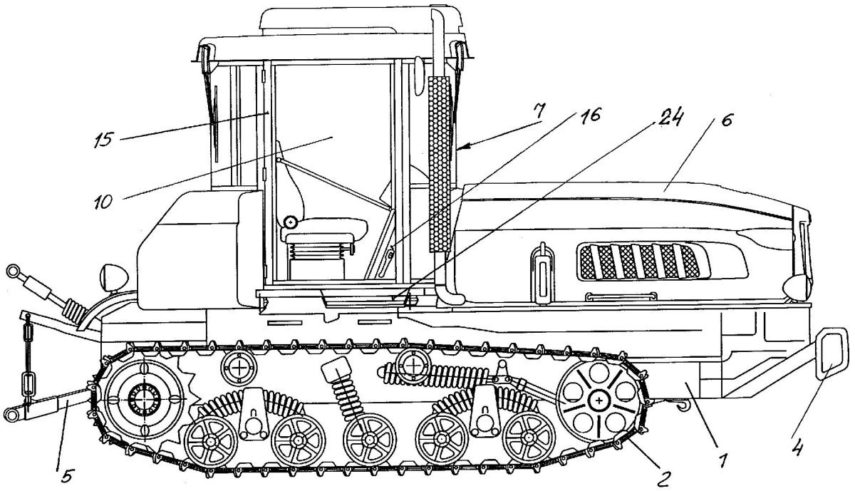 Трактор т-150 гусеничный чертеж