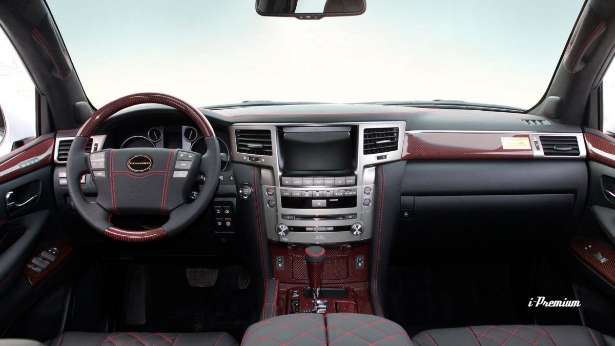 Lexus lx570 черный салон