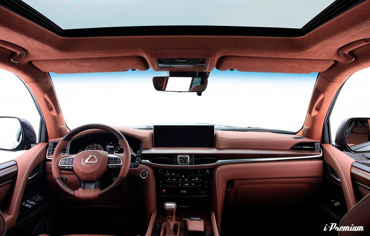 Лексус lx570 коричневый салон