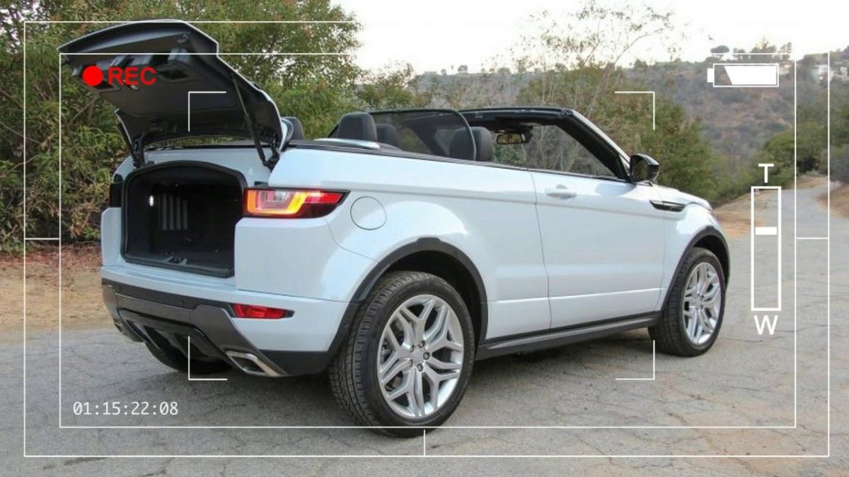 Evoque кабриолет багажник