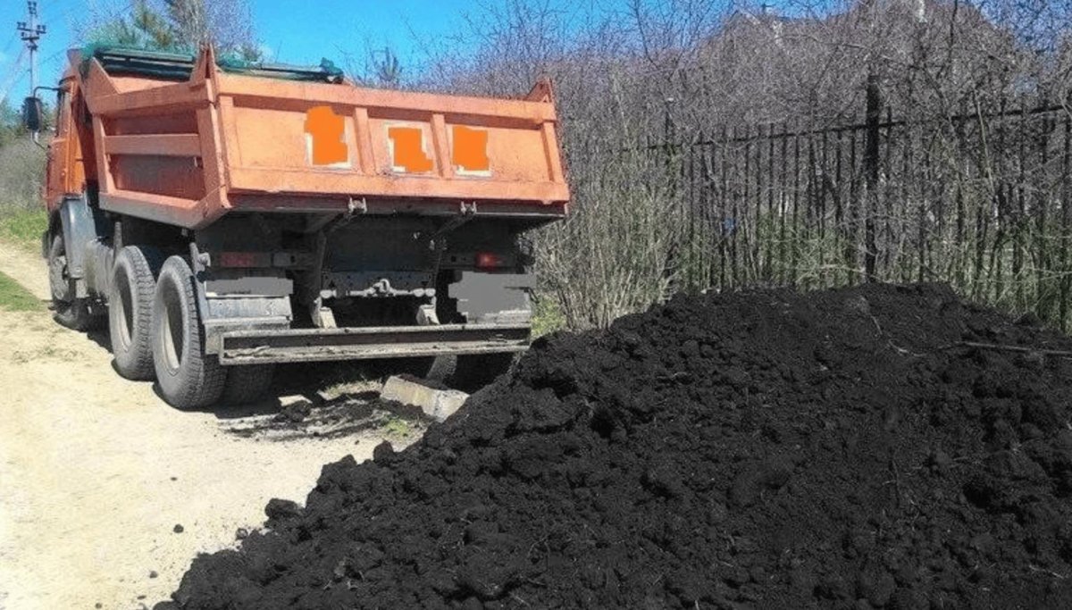 Чернозём грунт КАМАЗ 10м3