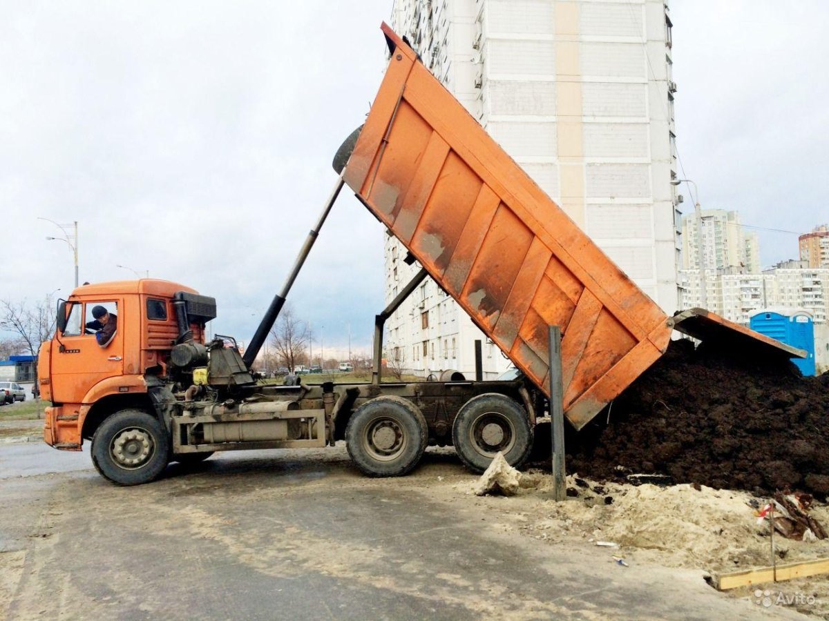Чернозём грунт КАМАЗ 10м3