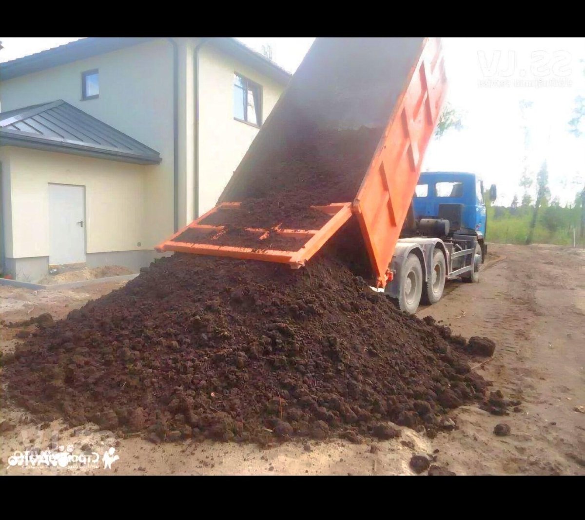 Чернозём грунт КАМАЗ 10м3