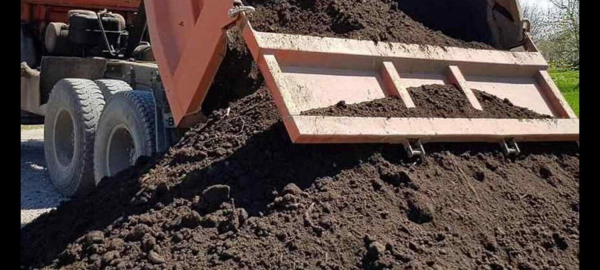 Чернозём перегной навоз КАМАЗ