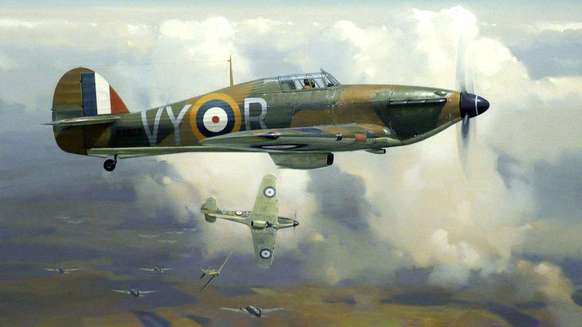 Британский истребитель Хоукер Харрикейн