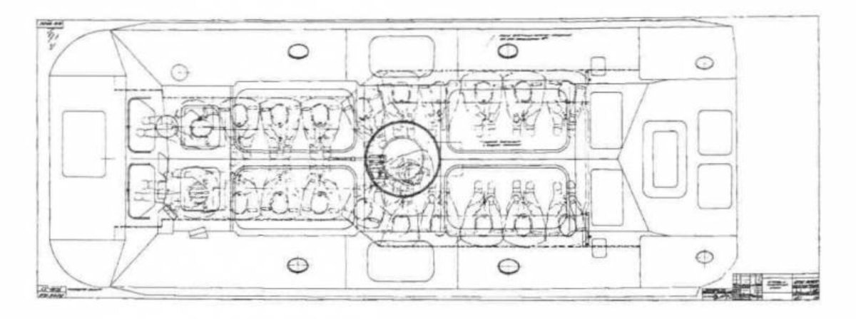 Схема компоновки БТР 80