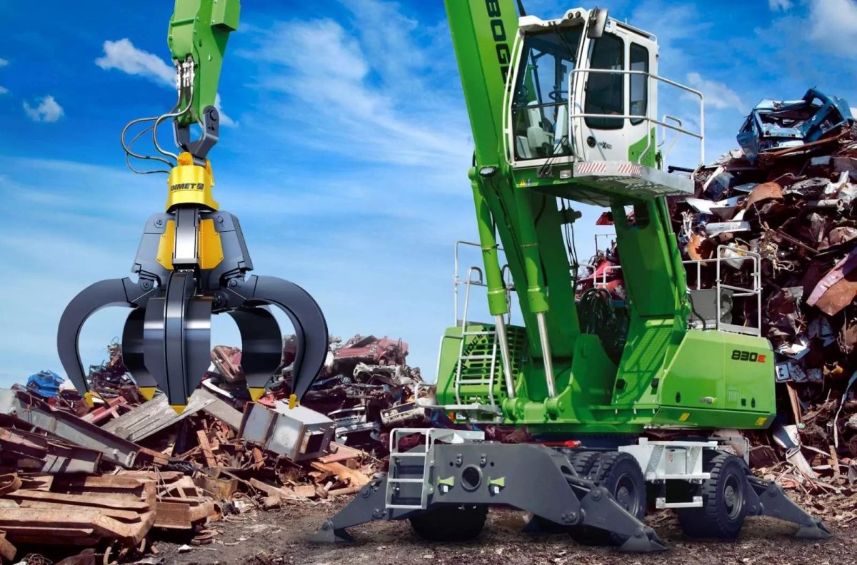 Перегружатель с грейфером Фукс