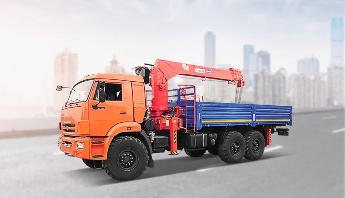 КАМАЗ вездеход 6х6 кран