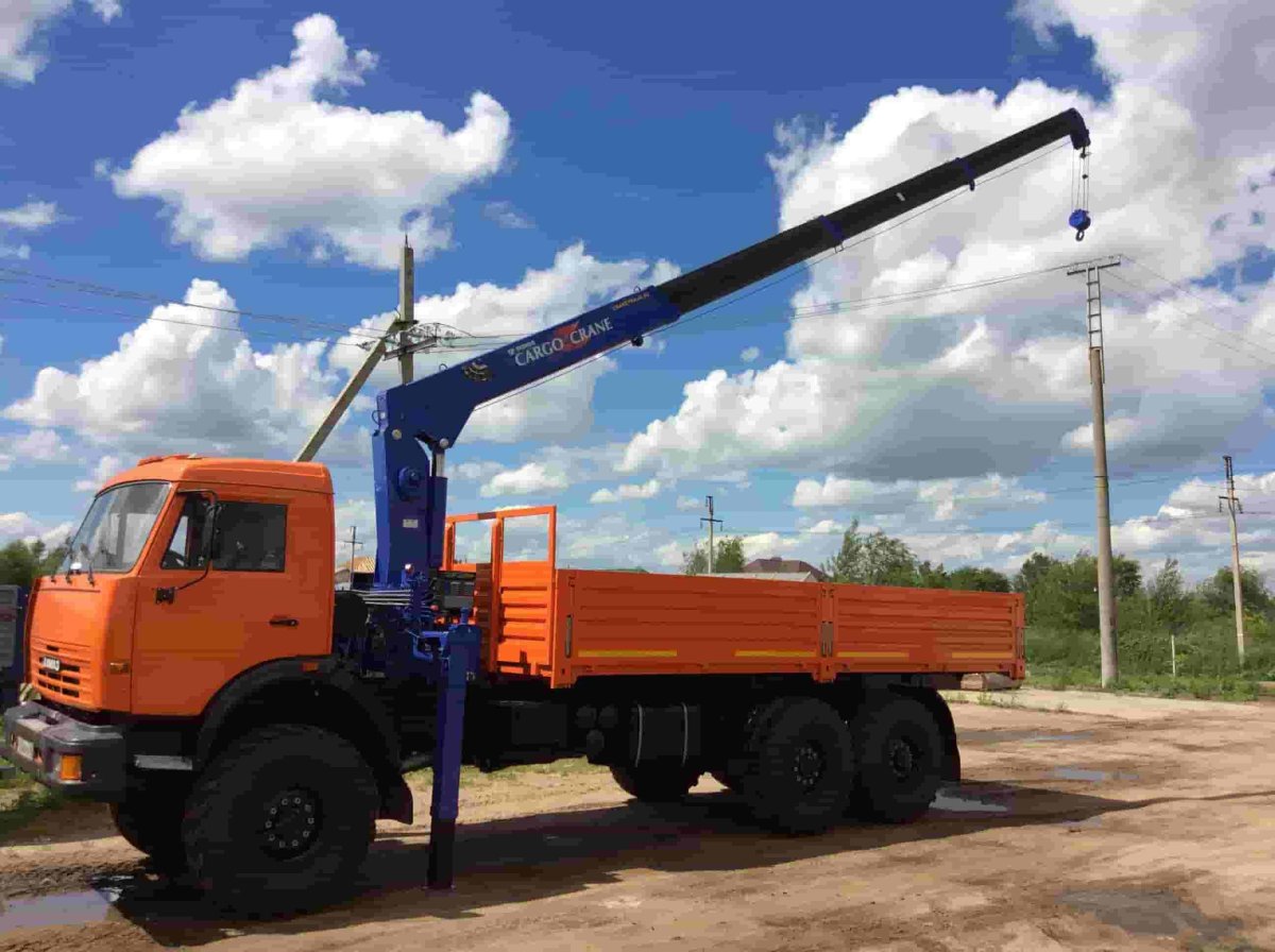 Манипулятор КАМАЗ 10т борт 7т стрела