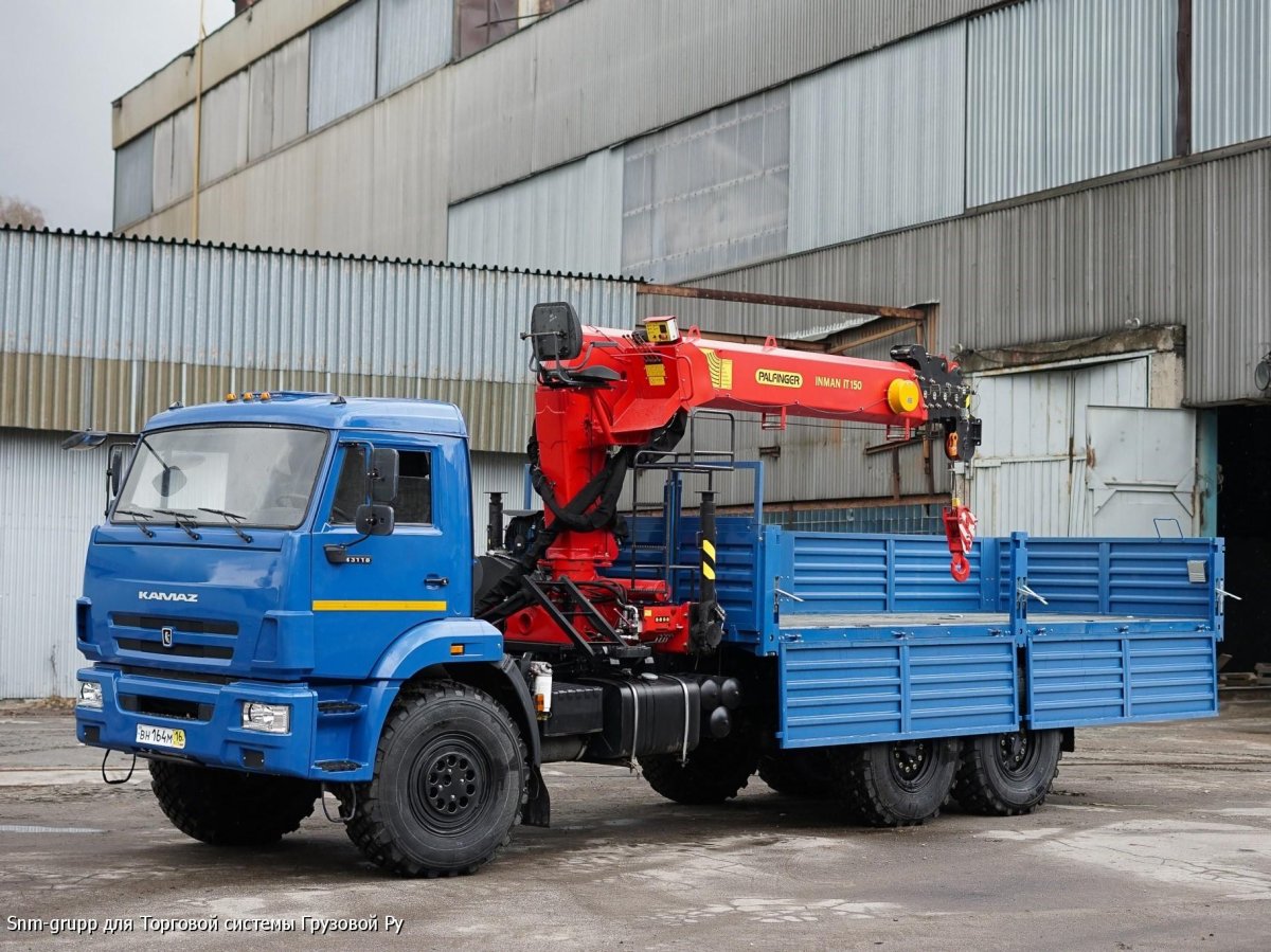 КАМАЗ 43118 бортовой с манипулятором ИТ 150