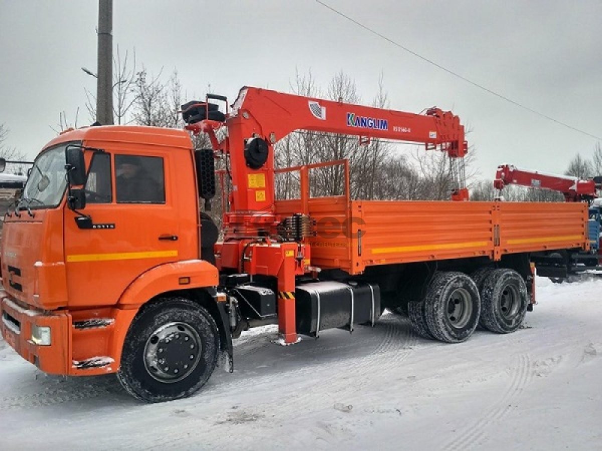 Бортовой КАМАЗ 65117 С КМУ Kanglim ks1256g-II