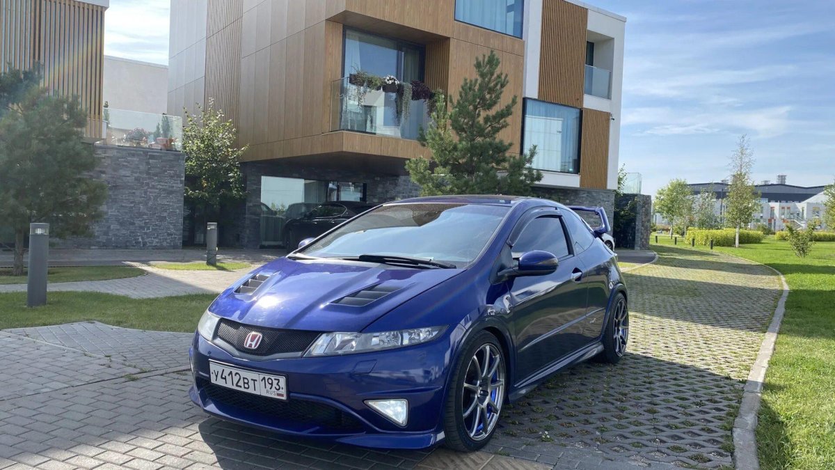 Хонда Цивик тайп р синий