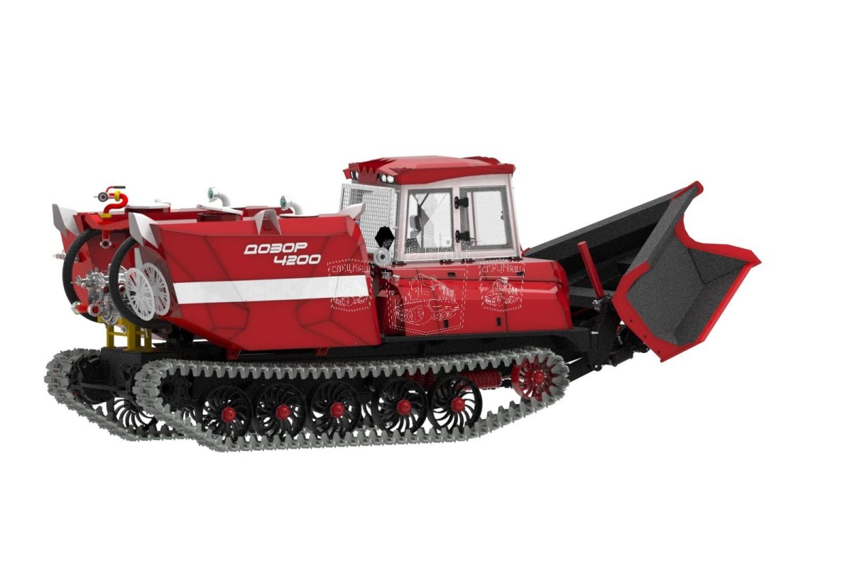 Трактор лесопожарный гусеничный