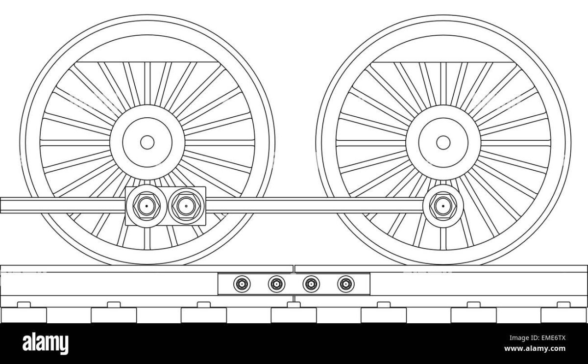 Колёса паровоза для детей