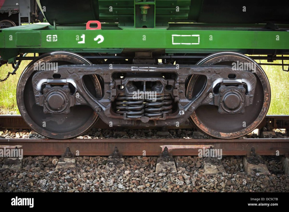 Железнодорожный вагон на колесах