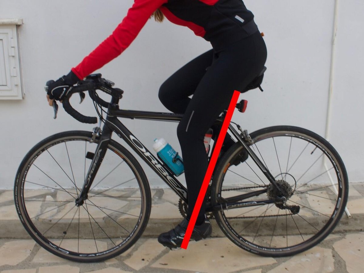 Посадка на шоссейном велосипеде