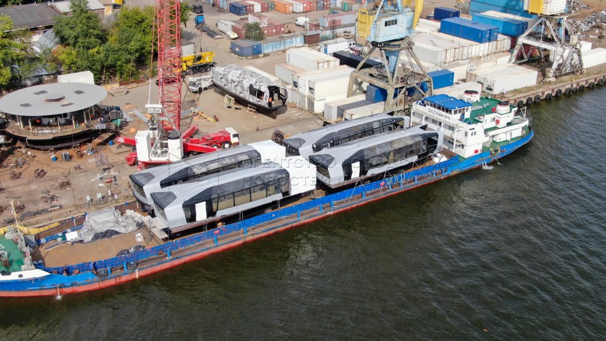 Речной электротрамвай в Москве