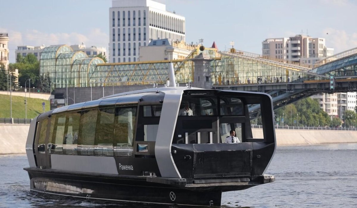 Речной электротрамвай в Москве