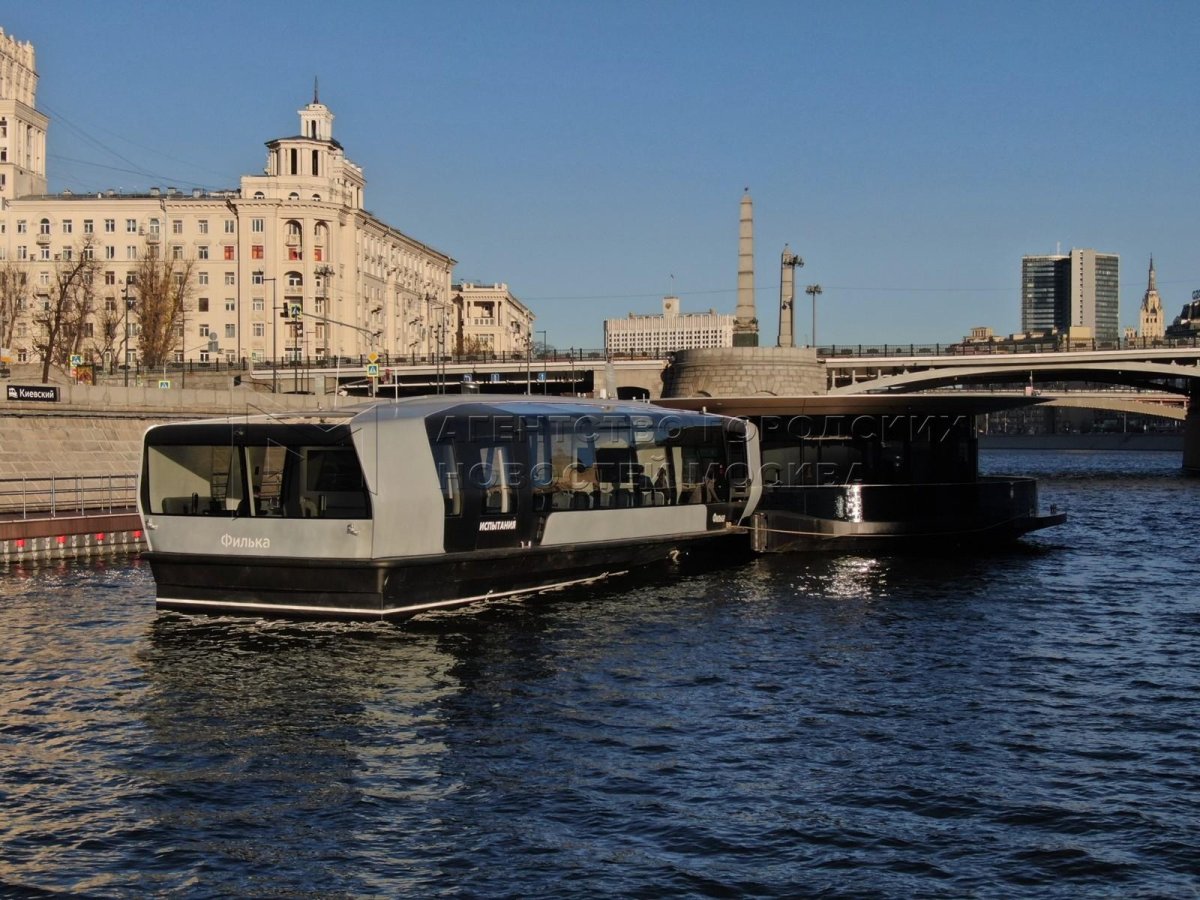 Речной трамвайчик в Москве 2022