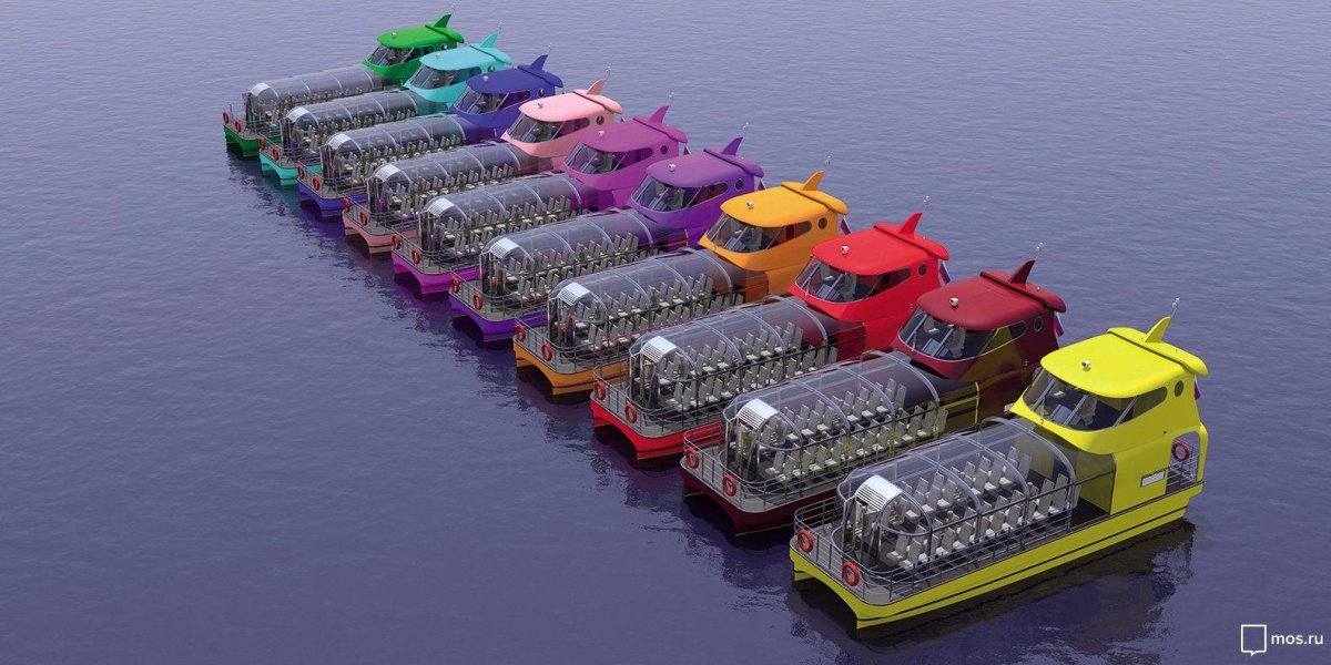 Речные трамвайчики флотилии «Рэдиссон Ройал».