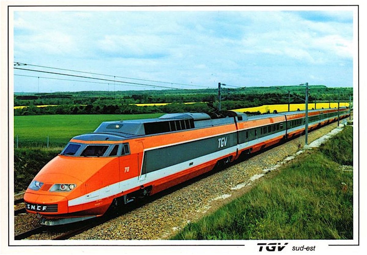 TGV(Train a grande Vitesse) купе