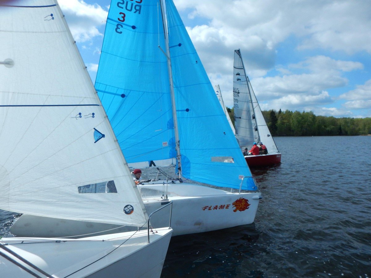 Парусная регата на Клязьминском водохранилище