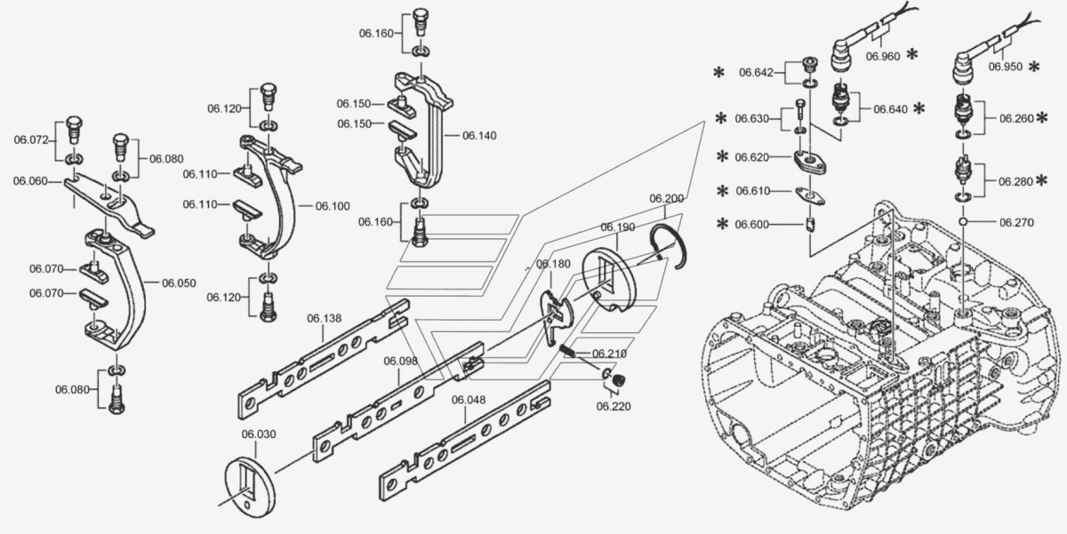 Коробка КАМАЗ ZF 9s1310схема