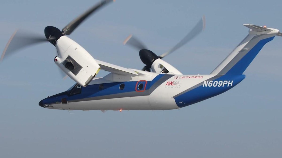 Leonardo aw609 Tiltrotor