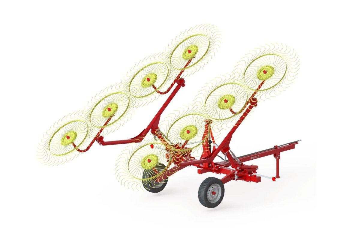 Грабли-ворошилка валкообразователь ГВВ-6а