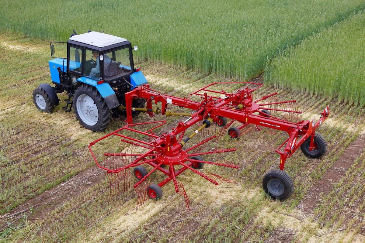 Грабли двухроторные прицепные Kolibri Duo 810