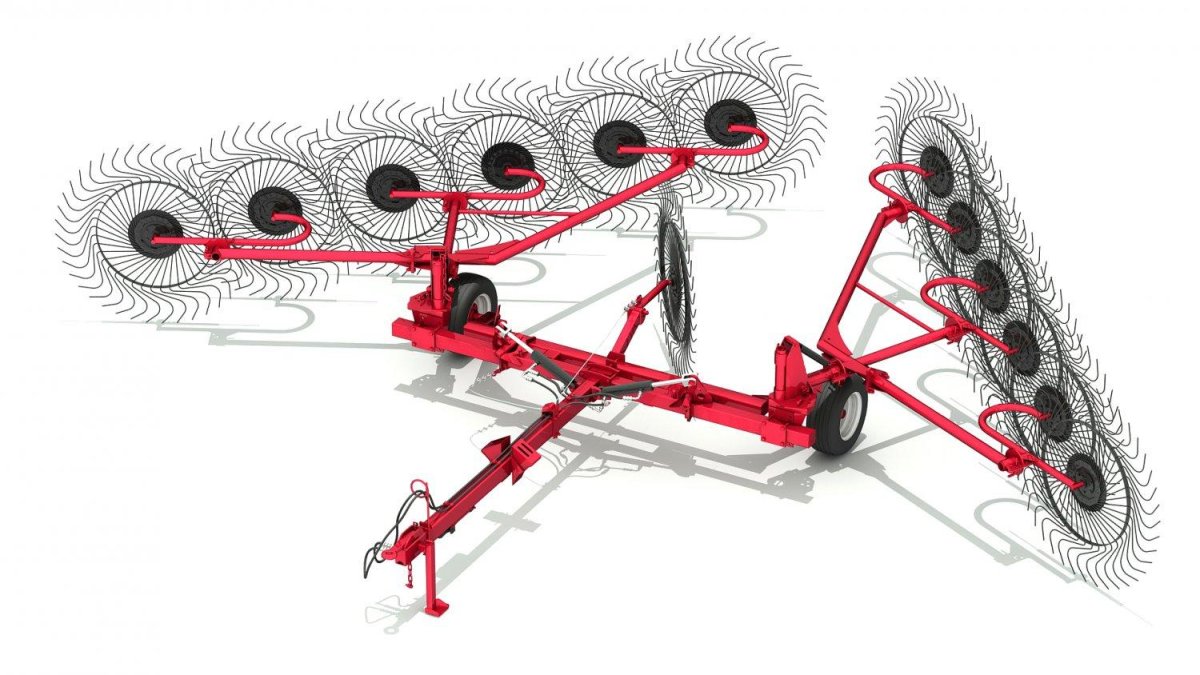 Грабли колесно-пальцевые прицепные MK 20c