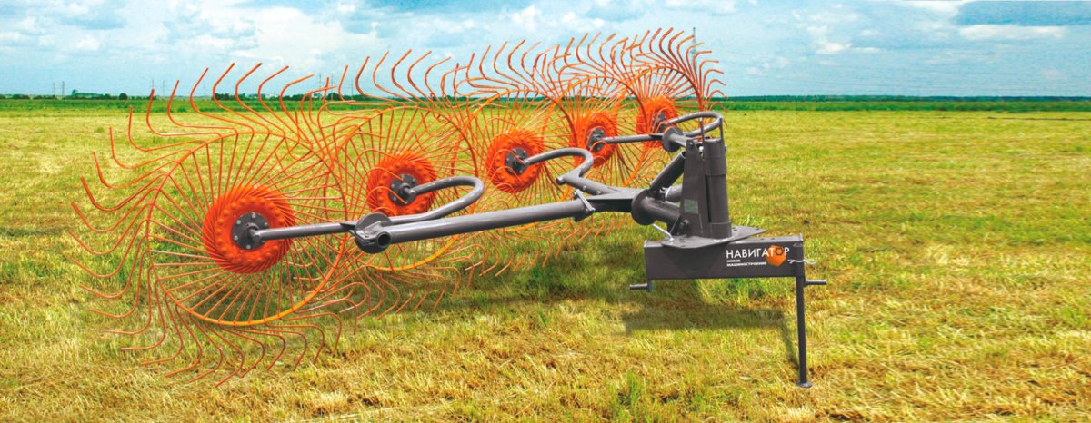 Грабли навесные колесно пальцевые