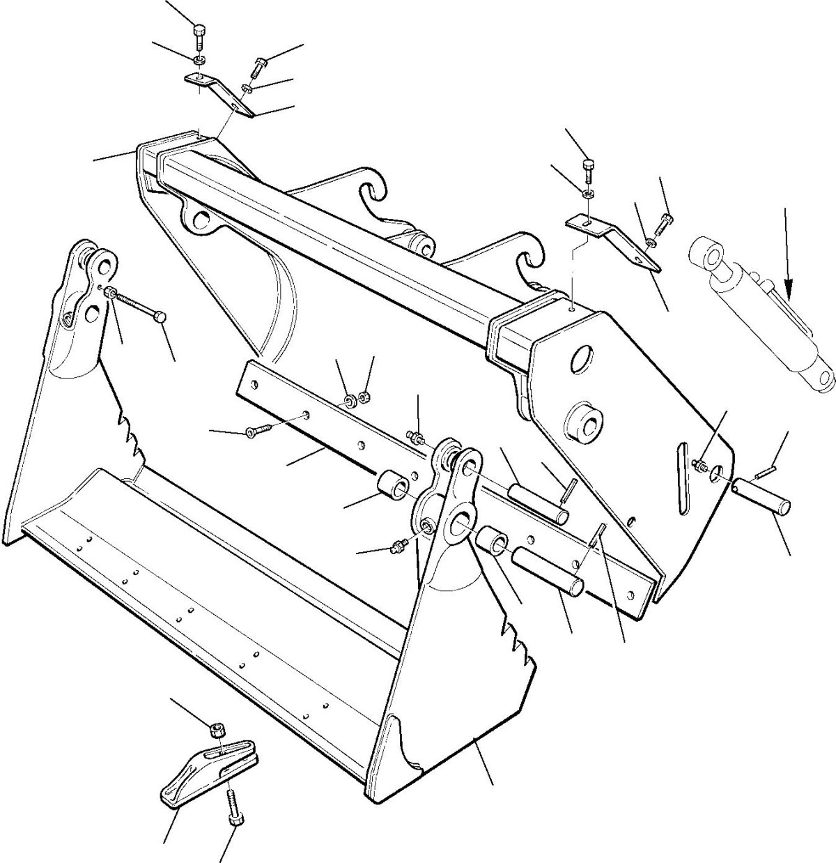 Челюстной ковш JCB 3cx