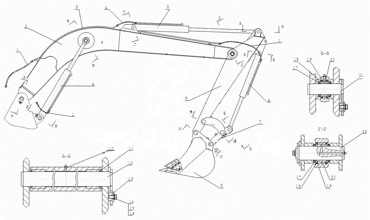 Рукоять ЕК-12 экскаватор