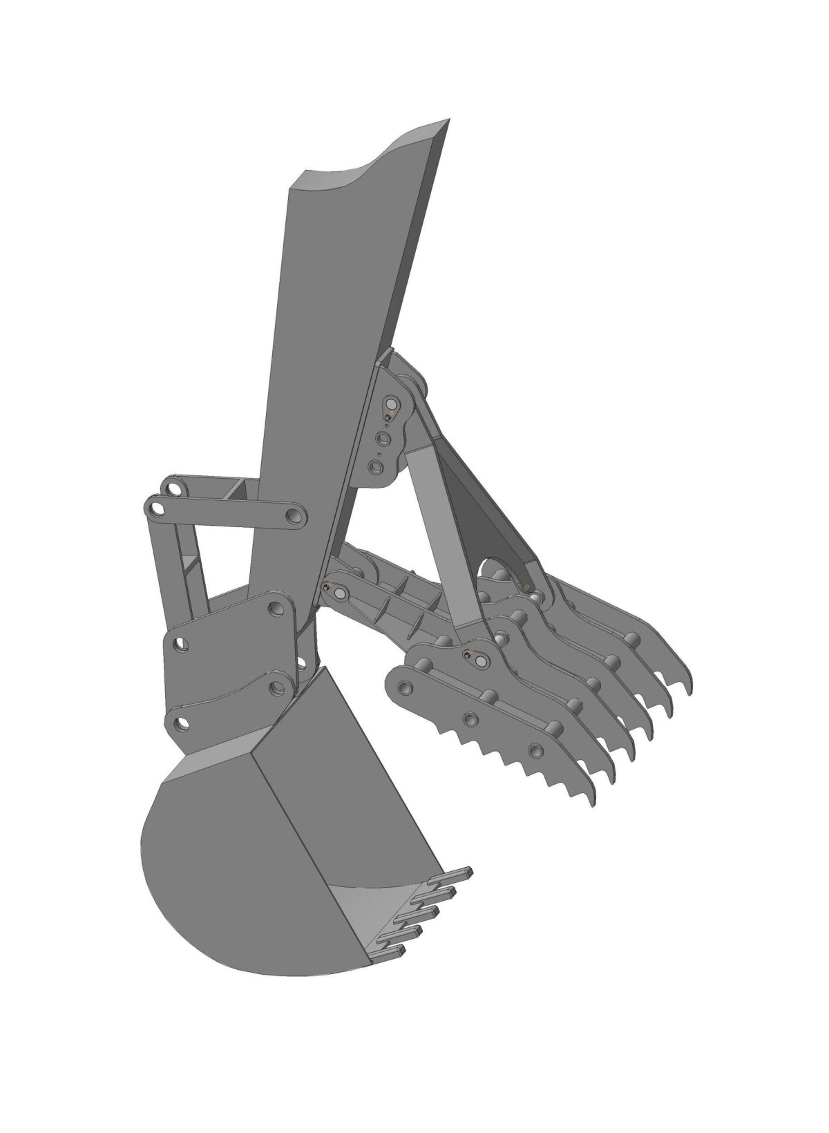 Ковш корчеватель на экскаватор