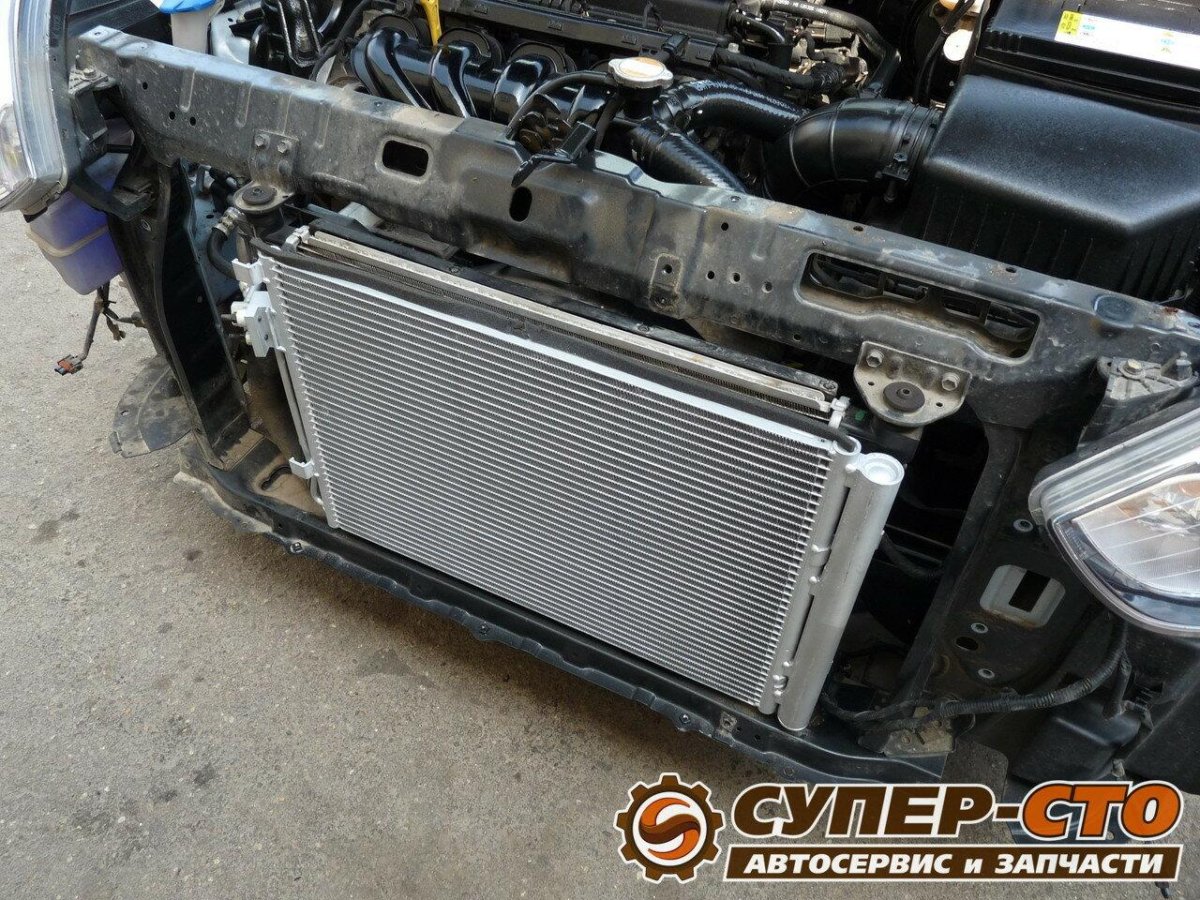 Радиатор охлаждения Хендай Солярис