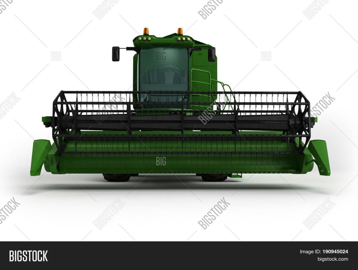 Зелено белый комбайн