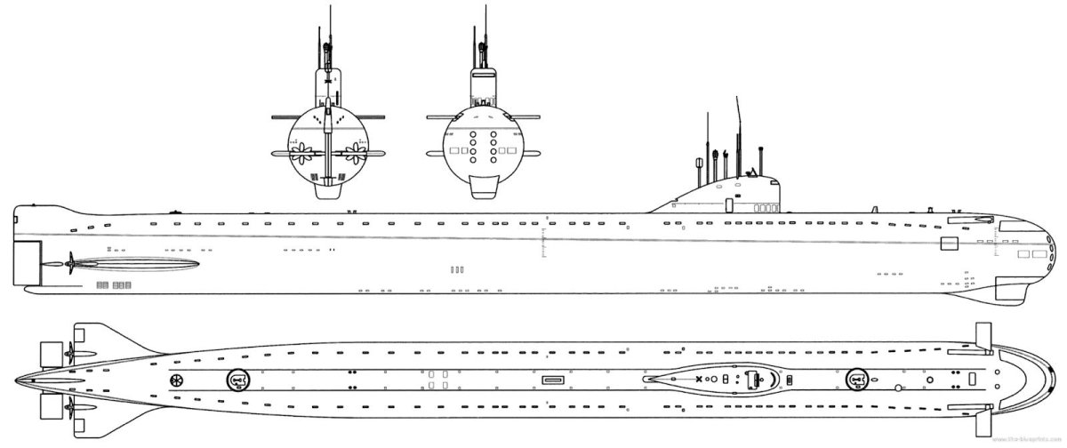 Подводная лодка акула проект 941 схема