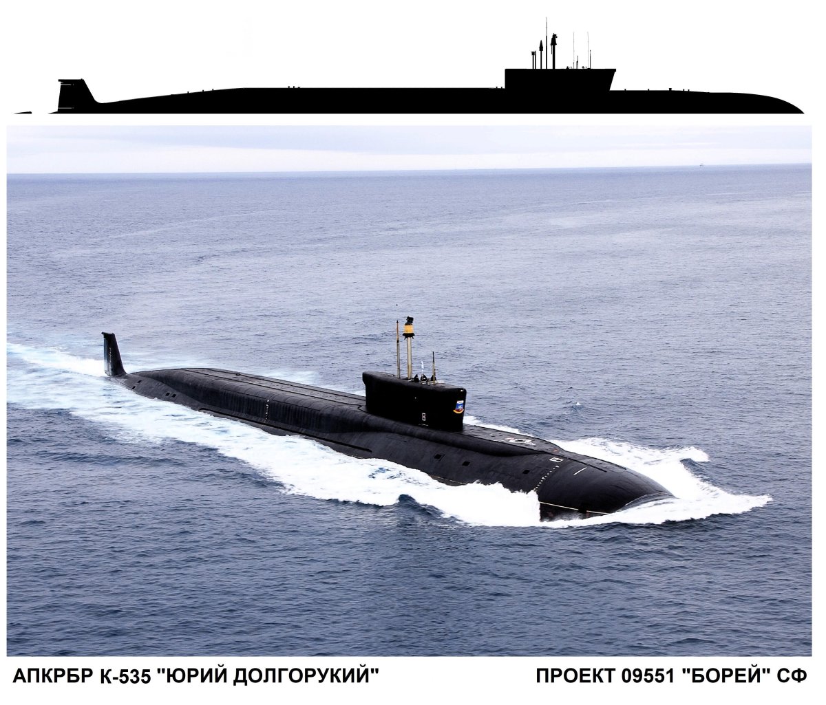 Атомная подводная лодка Юрий Долгорукий