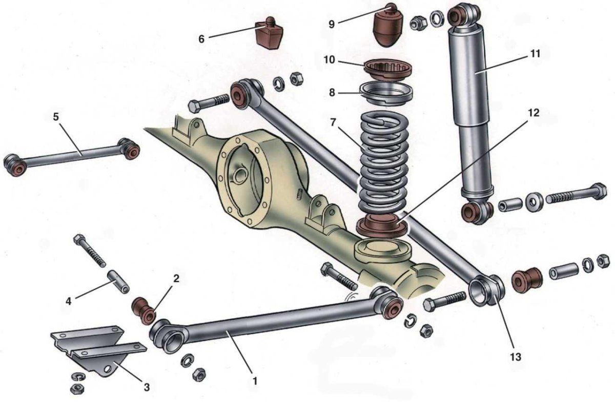 Ходовая ВАЗ 2107 задняя подвеска