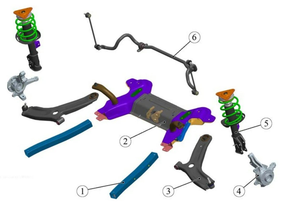 Передняя подвеска Веста св кросс