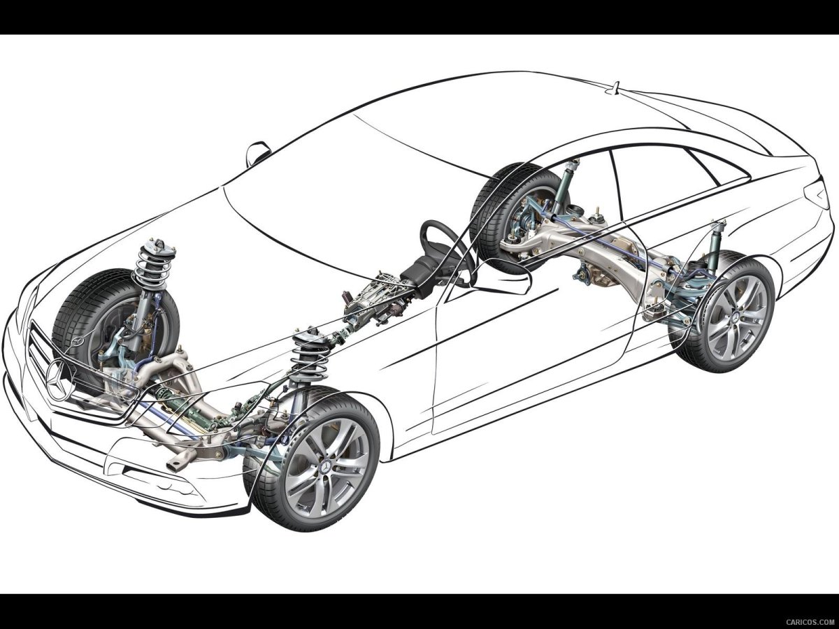 Подвеска Мерседес w212 подетально