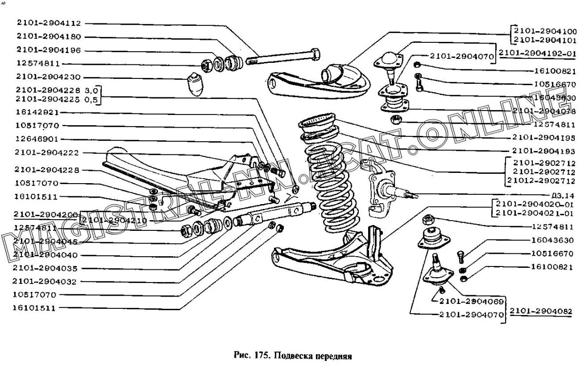 Передняя ходовая ВАЗ 2104