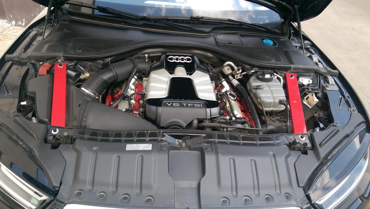 Audi a6 c6 подкапотка