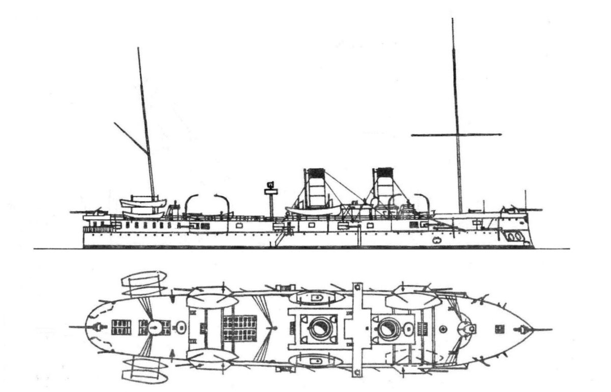 Крейсер Владимир Мономах чертежи