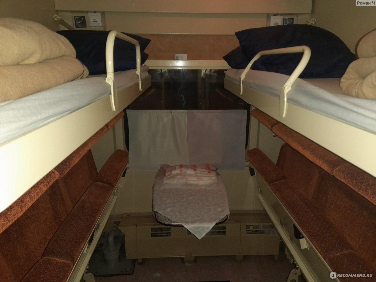 Вид купе плацкартного вагона