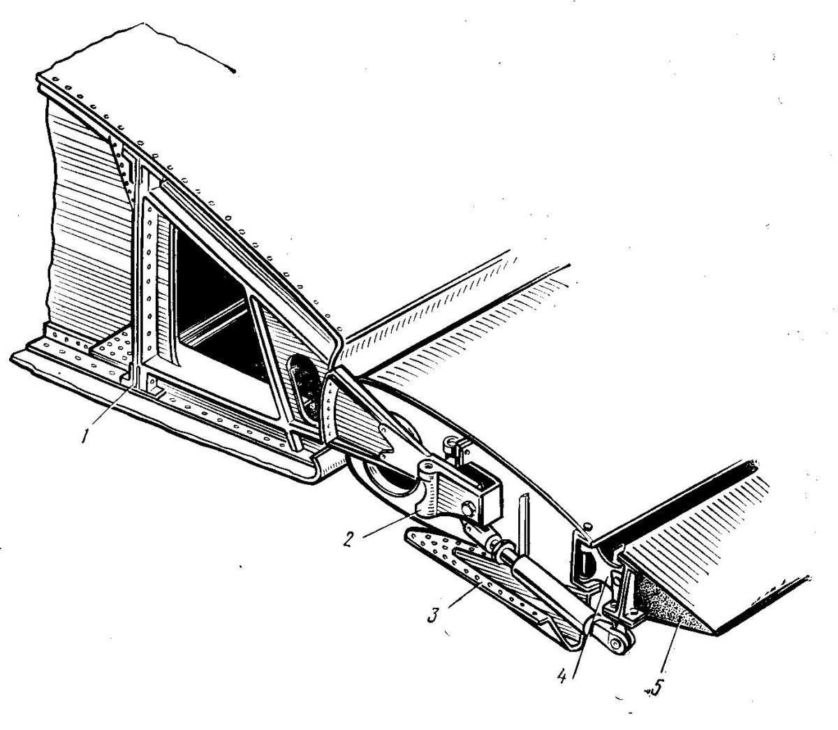 Кронштейн навески элерона